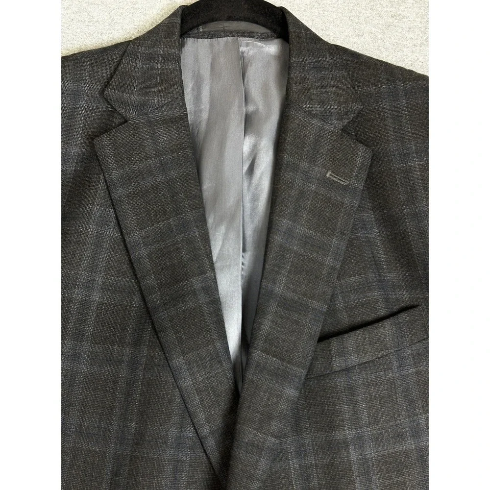 Corporate Image Sport‎ Coat Mens 42R Gray Blue Blazer 2 Button Double Vent